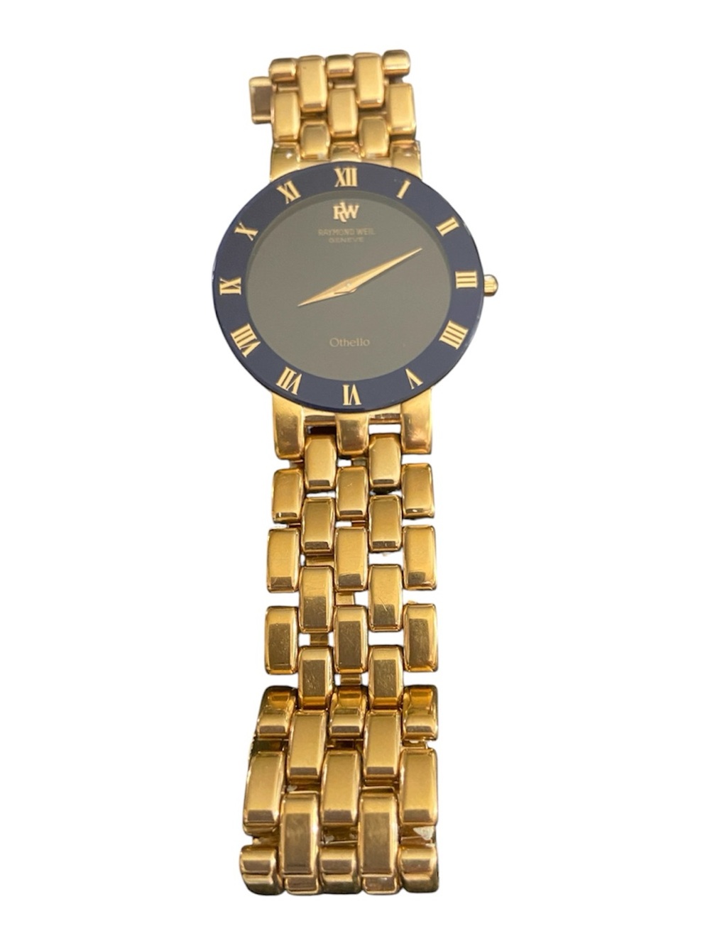 Raymond Weil Men’s Gold Bracelet Watch with Blue Dial